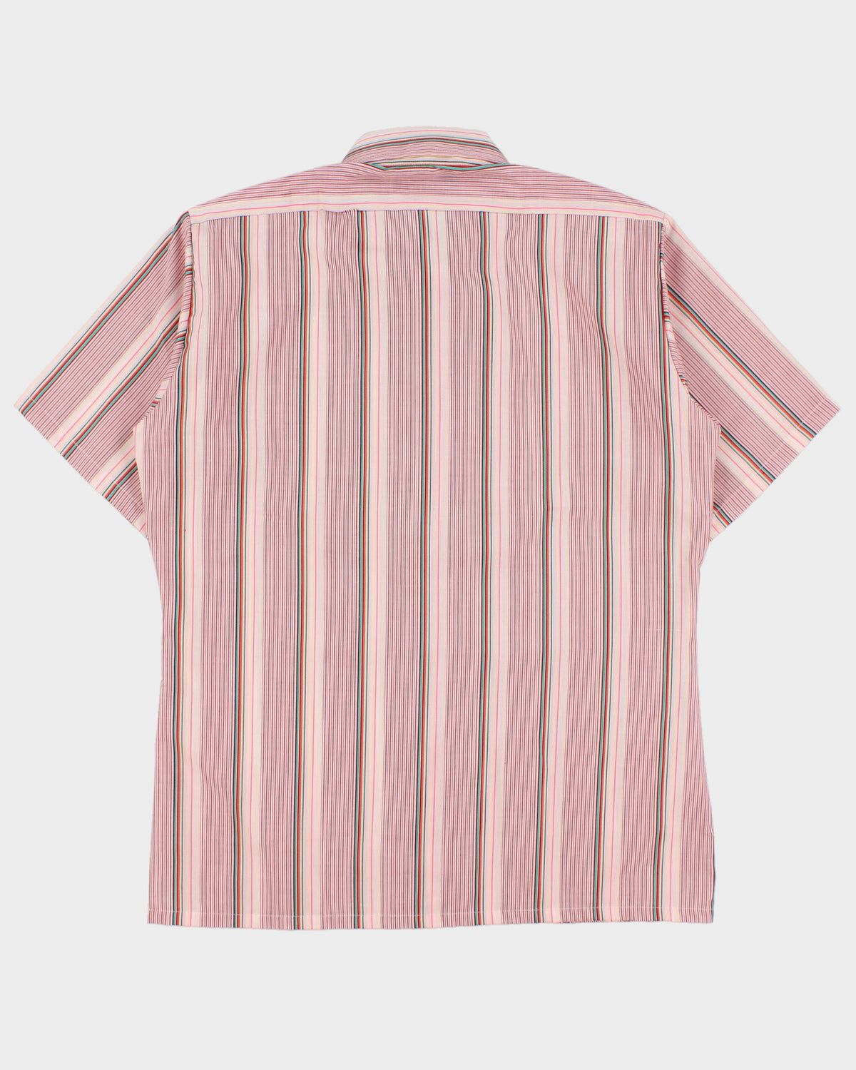 DSWT Vintage 1970s Oleg Cassini By Burma Striped Short Sleeve Shirt - L