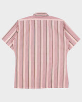 DSWT Vintage 1970s Oleg Cassini By Burma Striped Short Sleeve Shirt - L