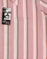 DSWT Vintage 1970s Oleg Cassini By Burma Striped Short Sleeve Shirt - L