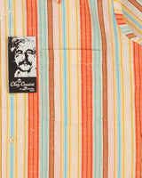 DSWT Vintage 1970s Oleg Cassini By Burma Texture Striped Short Sleeve Shirt - M