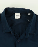 Vintage Hackett x Aston Martin Racing Navy Embroidered Long Sleeve Motorsport Shirt - L