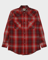 Vintage Y2K 00s Ely Cattleman Plaid Pearl Snap Button Long Sleeve Western Shirt - M