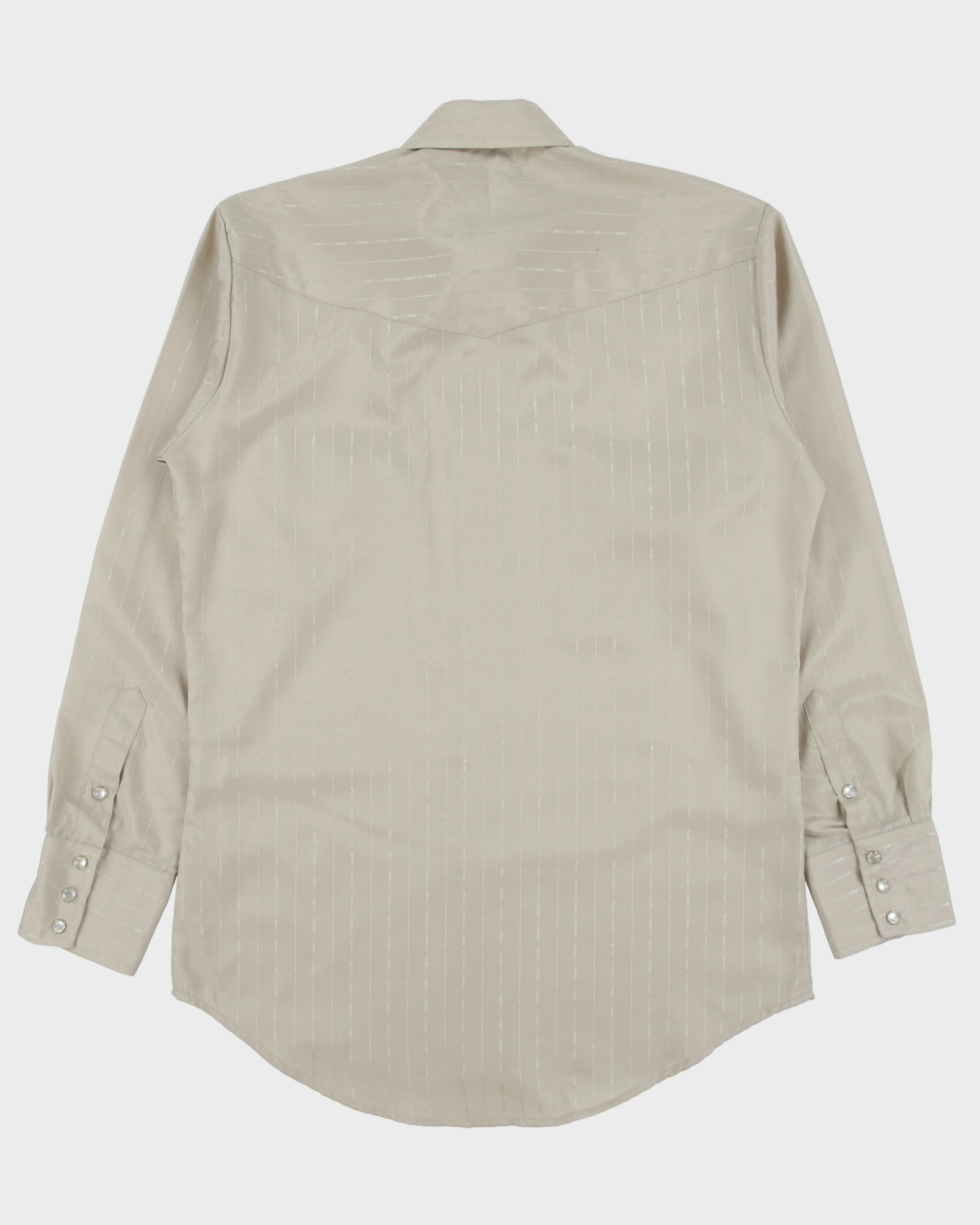 Vintage Y2K 00s Roper Pattern Striped Pearl Snap Button Long Sleeve Western Shirt - S