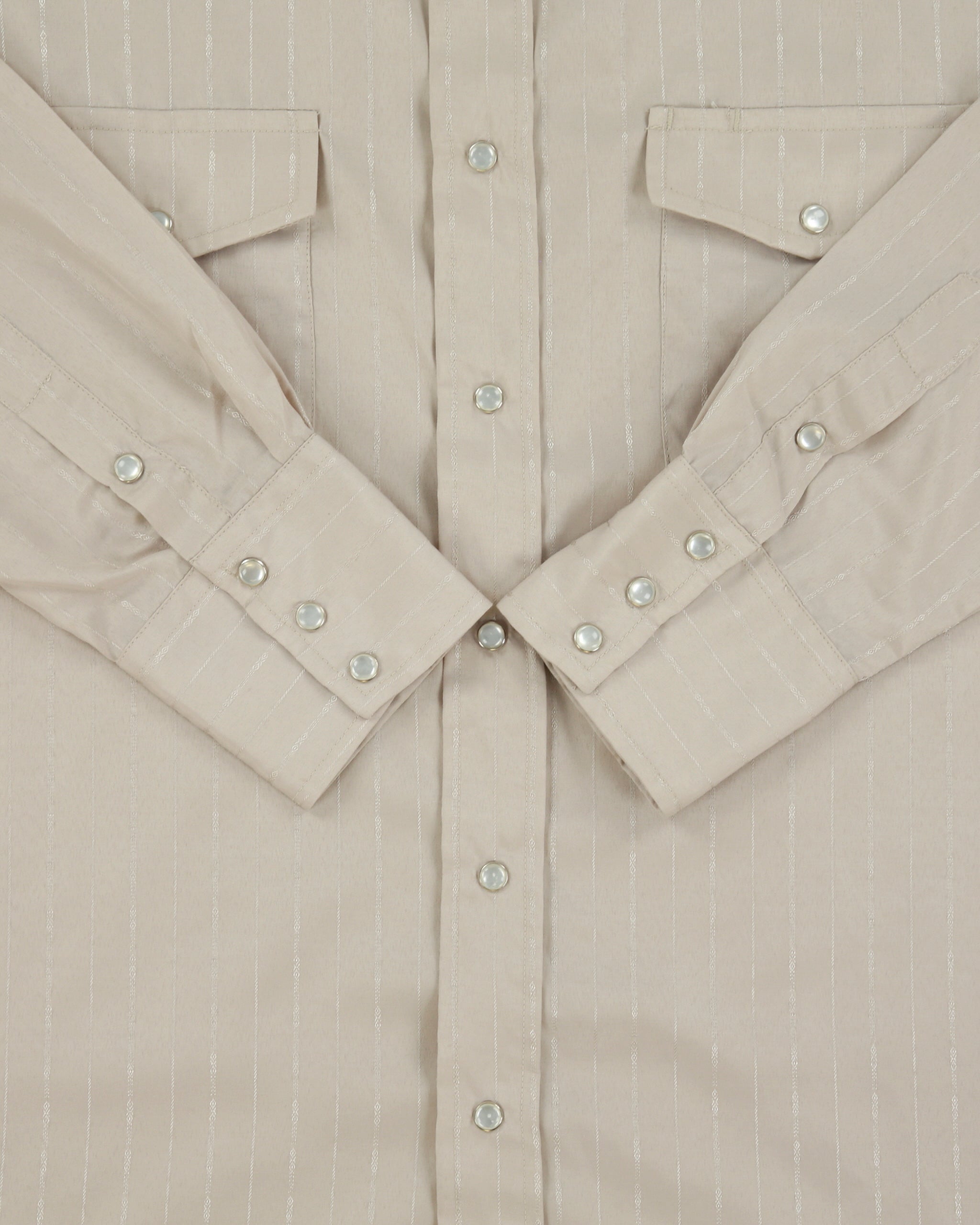 Vintage Y2K 00s Roper Pattern Striped Pearl Snap Button Long Sleeve Western Shirt - S