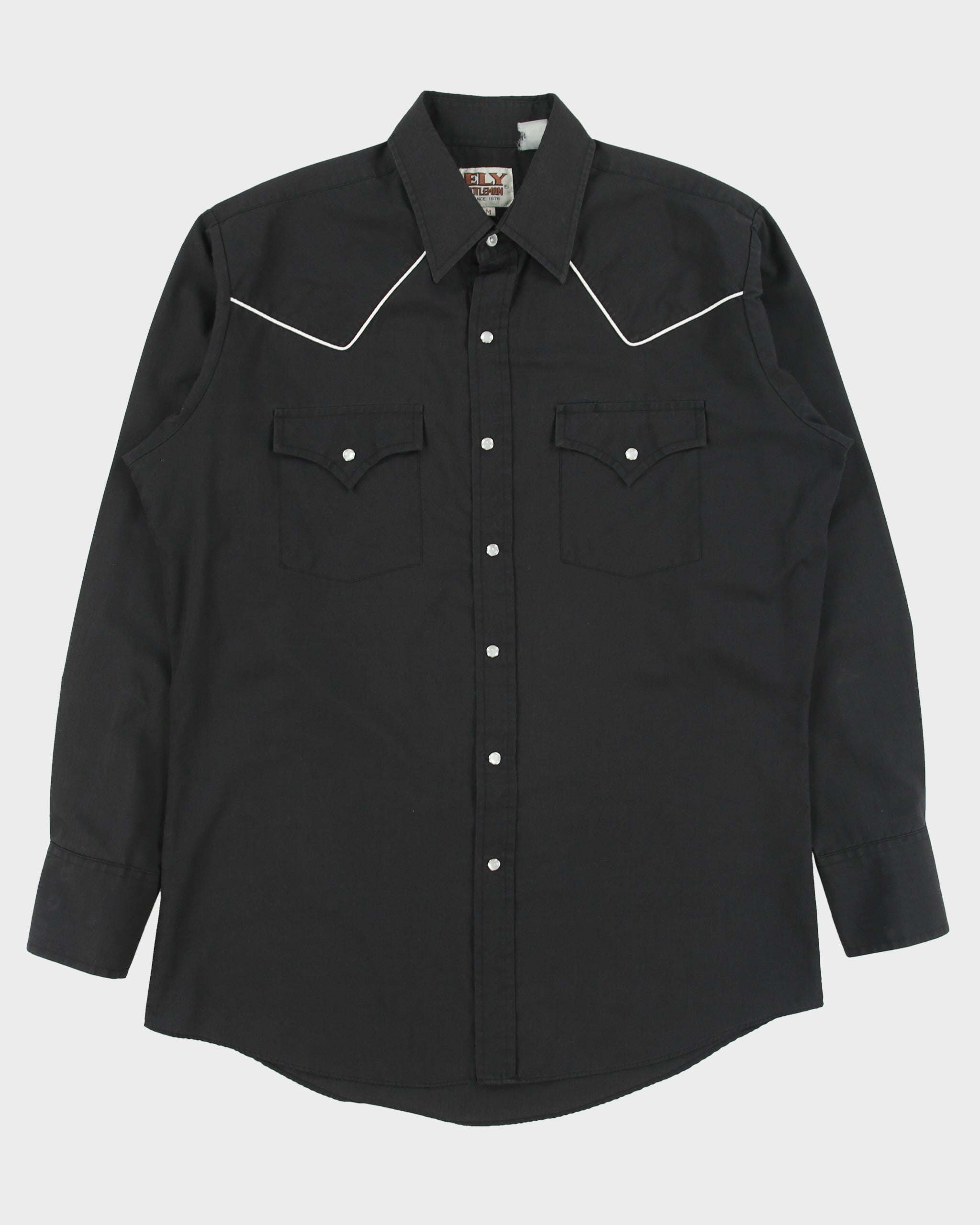 Vintage 1990s Ely Cattleman Pearl Snap Button Long Sleeve Western Shirt - M