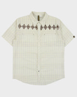 Vintage Y2K 00s REEF Skatewear Tattersall Check Short Sleeve Patterned Shirt - M