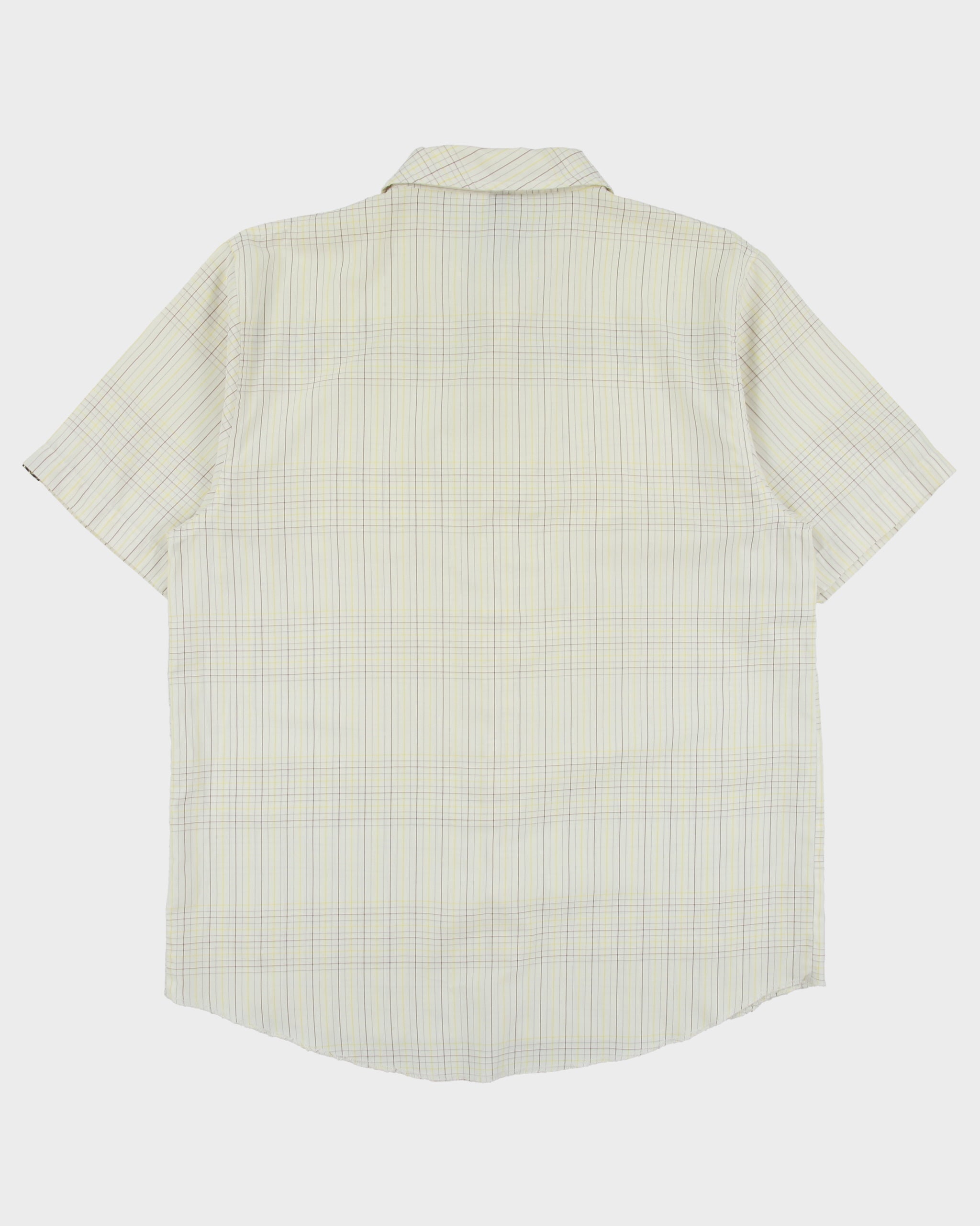 Vintage Y2K 00s REEF Skatewear Tattersall Check Short Sleeve Patterned Shirt - M