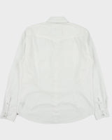 Vintage Y2K 00s Guess Pattern Striped Pearl Snap Button Western Slim Fit Long Sleeve 'Austin' Shirt - L