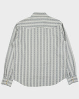 Vintage Y2K 00s Levi's Pattern Striped Pearl Snap Button Long Sleeve Western Shirt - L