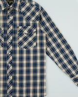 Vintage 1990s Wyoming Trader Plaid Pearl Snap Button Long Sleeve Western Shirt - S