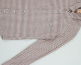 Vintage Hugo Boss Orange 'Eda' Plaid Pearl Snap Button Long Sleeve Western Shirt - S