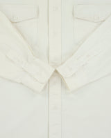 Vintage 1990s Wrangler Cream XL Tails Long Sleeve Ranch Shirt - L