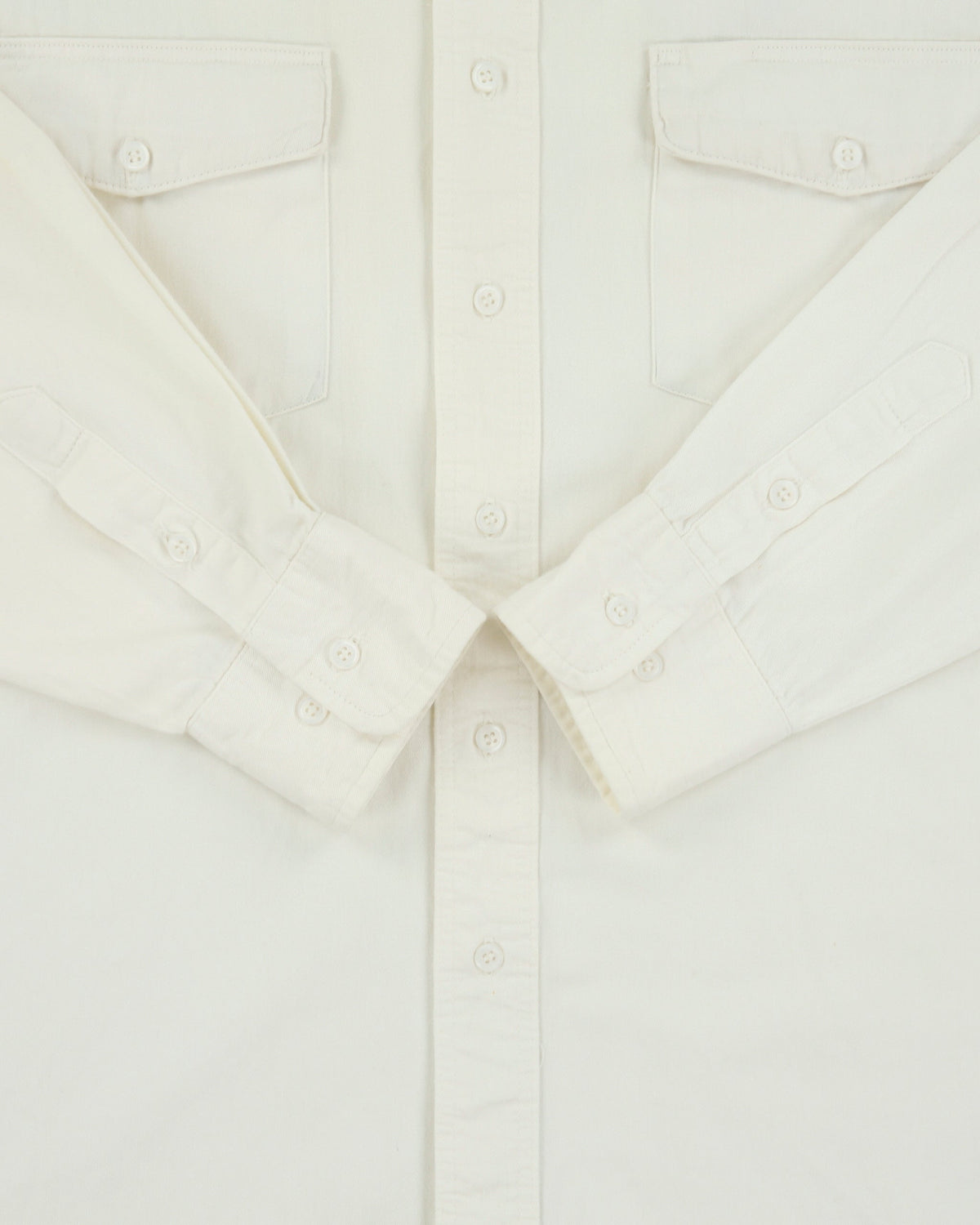 Vintage 1990s Wrangler Cream XL Tails Long Sleeve Ranch Shirt - L