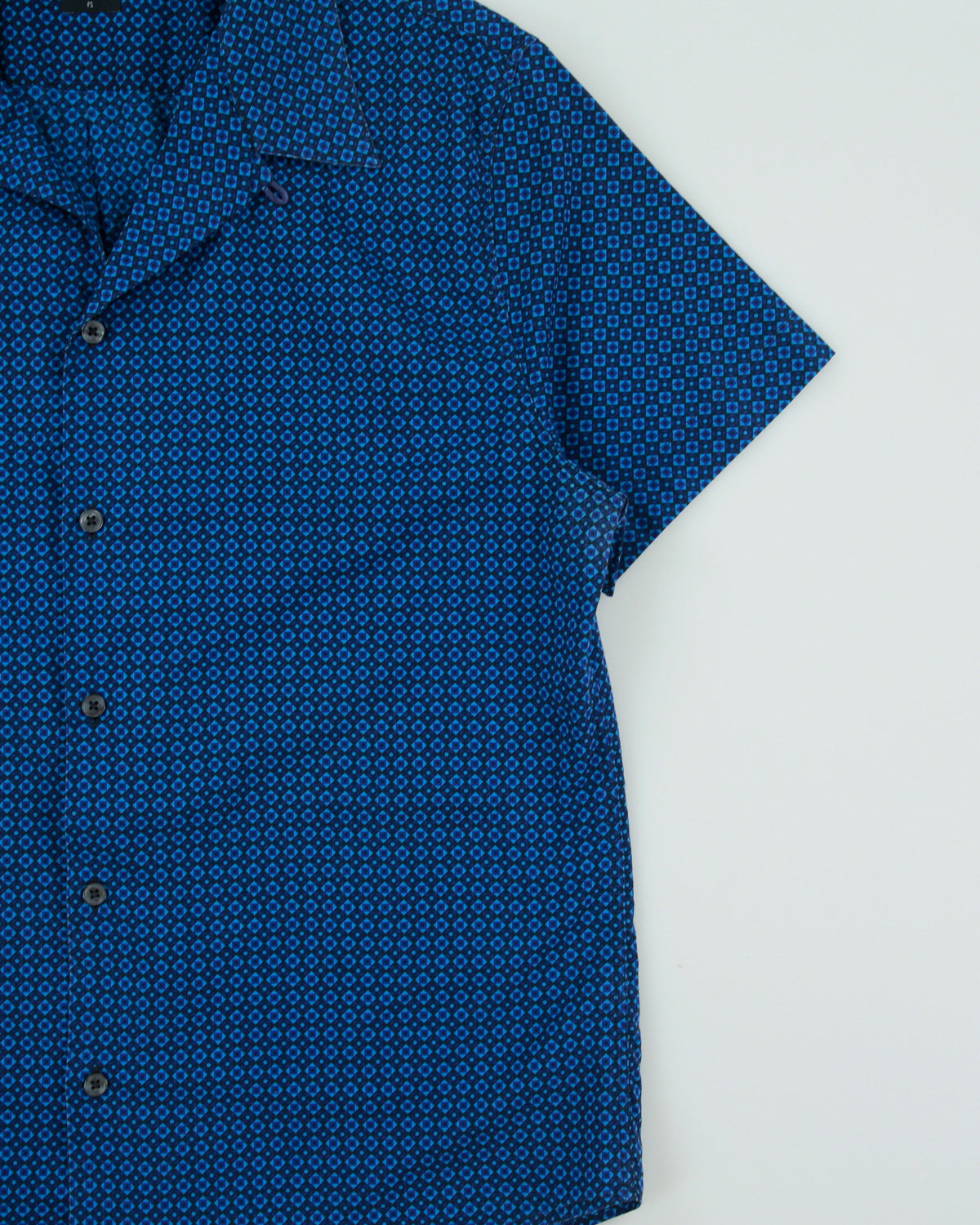 Vintage Y2K 00s Paul Smith PS Patterned Short Sleeve Cuban Collar Shirt - L
