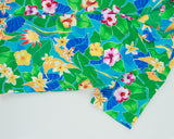Vintage 1980s Hilo Hattie Tropical Hand Finished Made In Hawaii USA Hawaiian Aloha Shirt - S