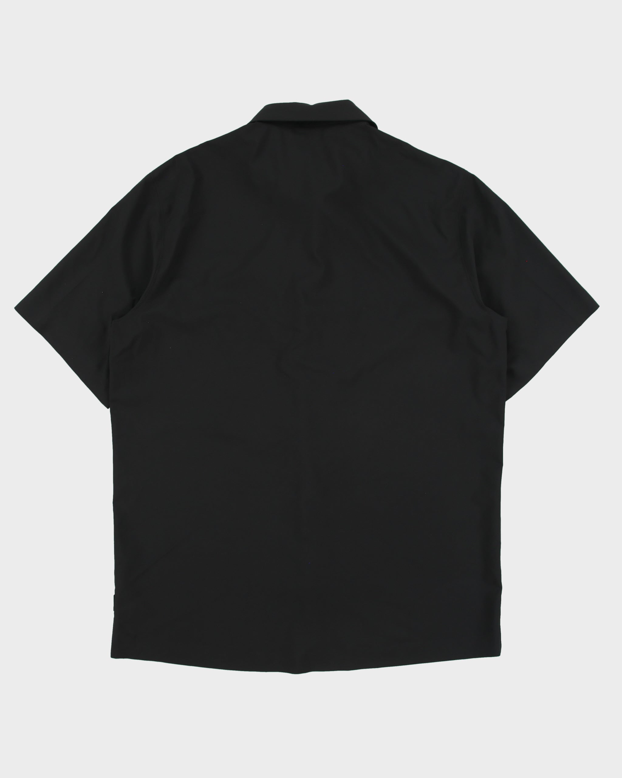 Arc'teryx Black Skyline SS Pacific Ropes Soft Shell Snap Button Short Sleeve Technical Shirt - M