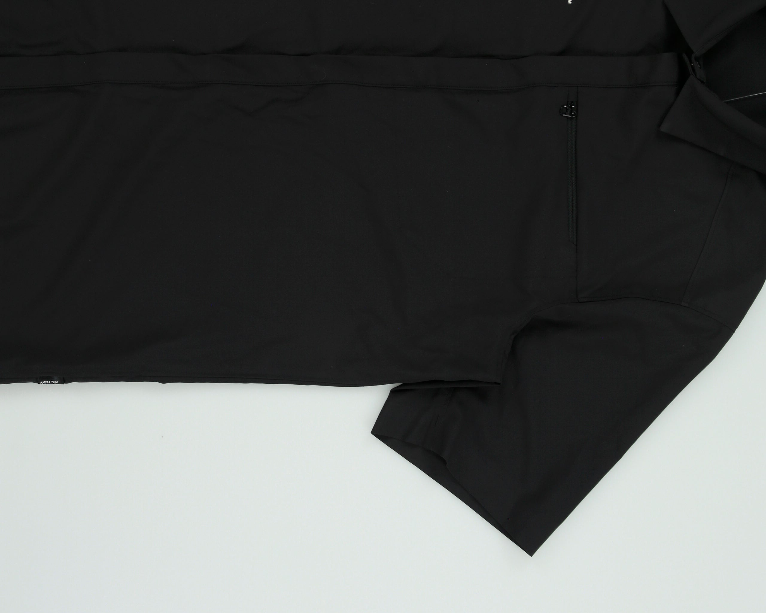 Arc'teryx Black Skyline SS Pacific Ropes Soft Shell Snap Button Short Sleeve Technical Shirt - M