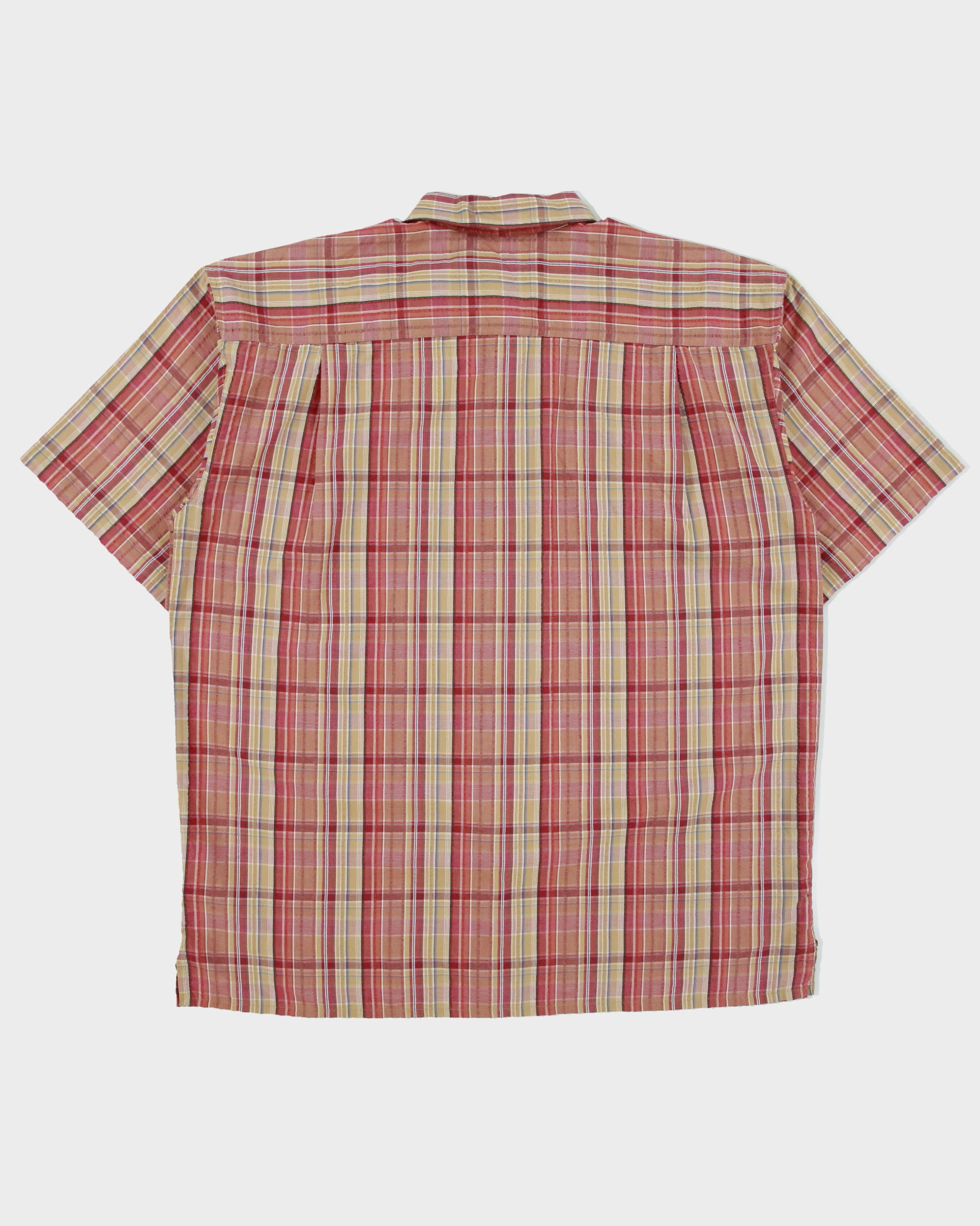 Vintage Y2K 00s Patagonia Organic Plaid Relaxed Fit Short Sleeve Shirt - L