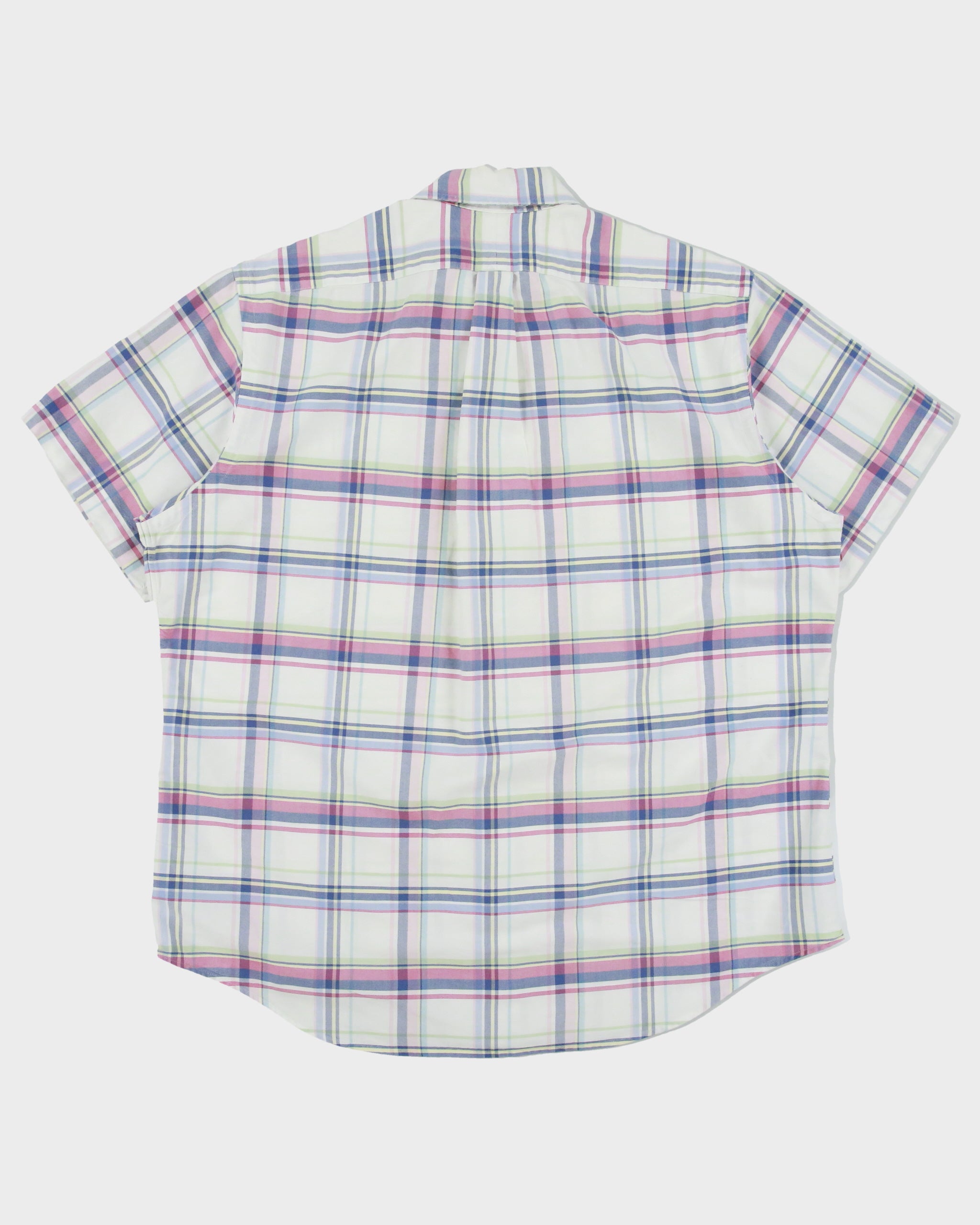 Vintage Ralph Lauren Plaid Regular Fit Short Sleeve Shirt - XL