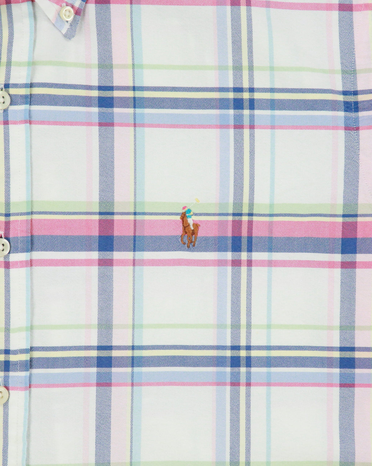 Vintage Ralph Lauren Plaid Regular Fit Short Sleeve Shirt - XL