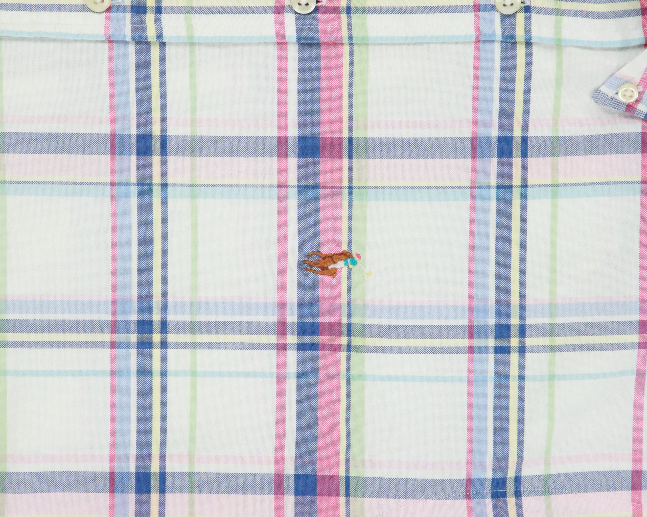 Vintage Ralph Lauren Plaid Regular Fit Short Sleeve Shirt - XL