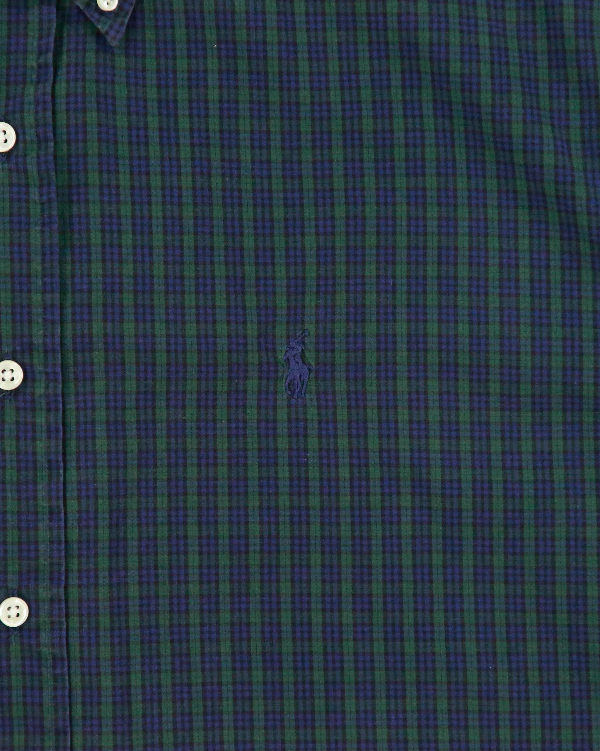 Vintage Y2K 00s Ralph Lauren Tartan Short Sleeve Blake Shirt - L