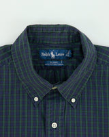 Vintage Y2K 00s Ralph Lauren Tartan Short Sleeve Blake Shirt - L