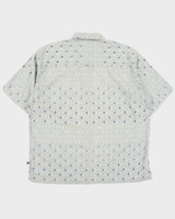 Vintage Y2K 00s The North Face A5 Series Diamond Patterned Short Sleeve Shirt - L