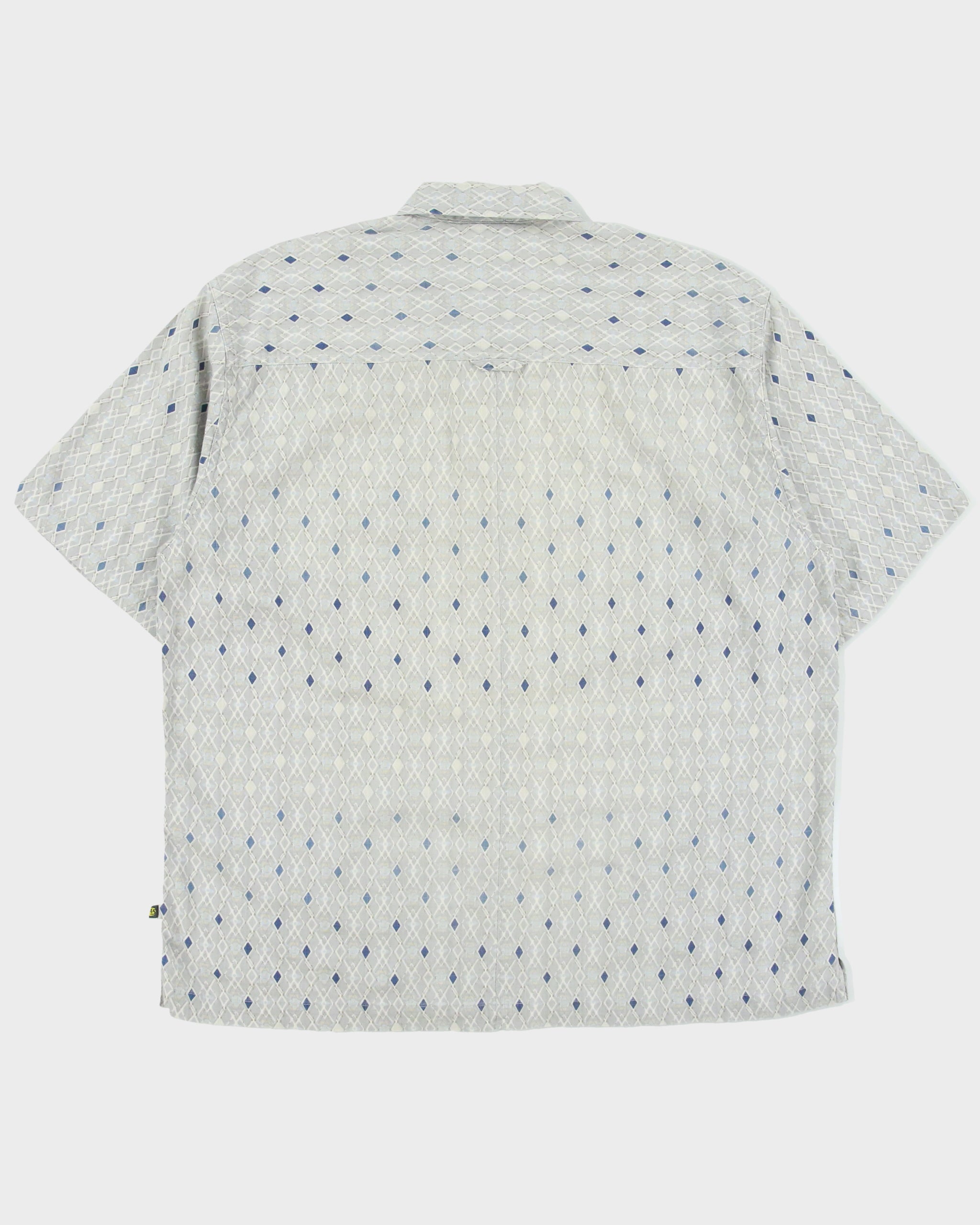 Vintage Y2K 00s The North Face A5 Series Diamond Patterned Short Sleeve Shirt - L
