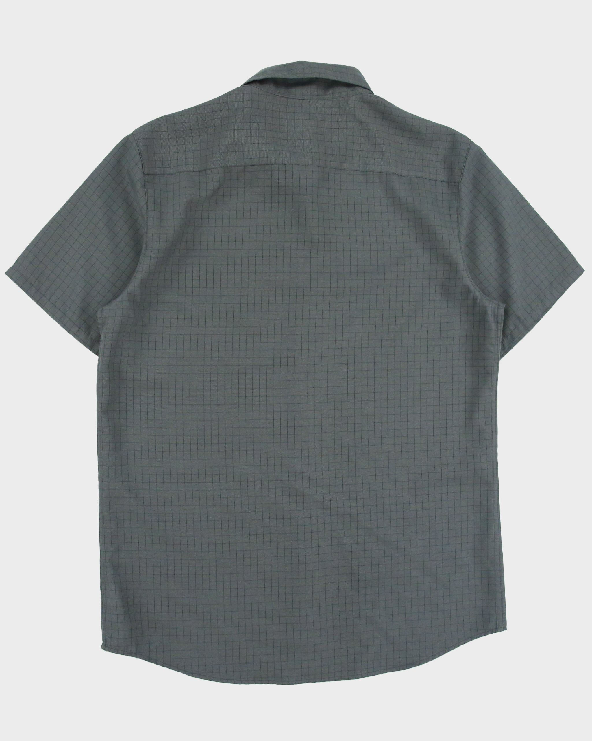 Vintage Y2K 00s Oakley Grid Check O Icon Regular Fit Short Sleeve Shirt - M