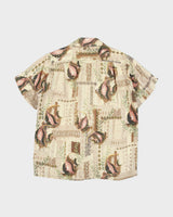 Vintage 1950s Penney's Made In Japan Clown Fish Aloha Short Sleeve Hawaiian Shirt - S