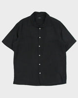 Vintage Y2K 00s Alfani Striped Silk Short Sleeve Shirt - L