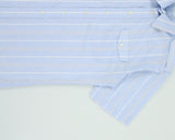 Vintage 1980s Christian Dior  Striped Short Sleeve Flap Pocket Utility Shirt - L