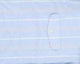 Vintage 1980s Christian Dior  Striped Short Sleeve Flap Pocket Utility Shirt - L
