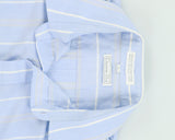 Vintage 1980s Christian Dior  Striped Short Sleeve Flap Pocket Utility Shirt - L