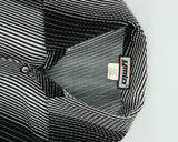 Vintage 1990s YMLA Striped Made In USA Striped Short Sleeve Fortuny Pleated Shirt - L