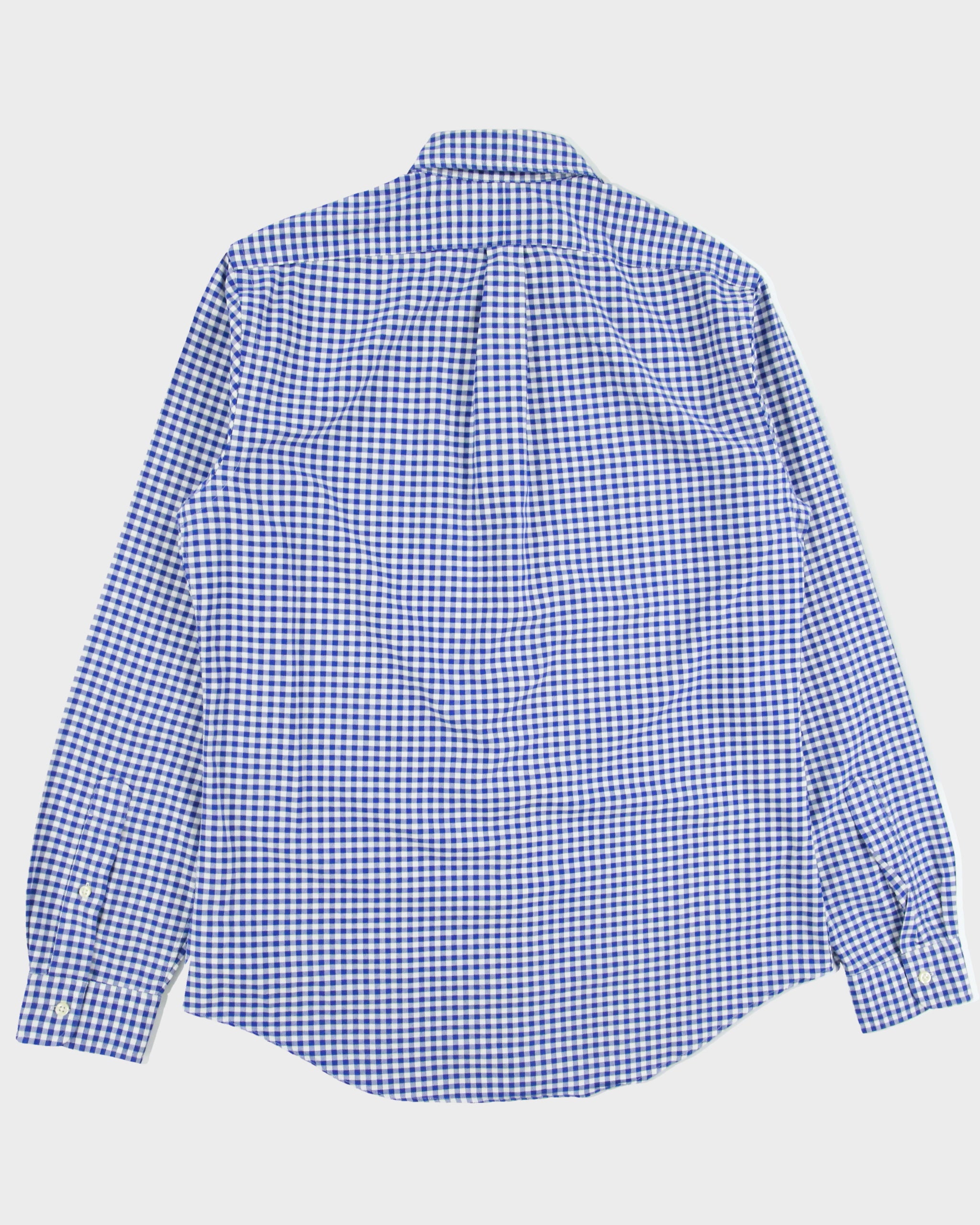 Vintage Ralph Lauren Slim Fit Checked Long Sleeve Shirt - L