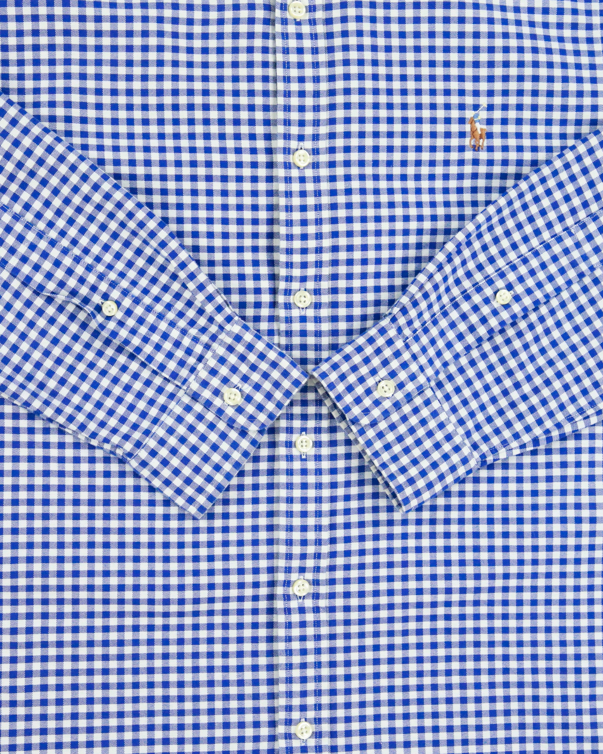 Vintage Ralph Lauren Slim Fit Checked Long Sleeve Shirt - L