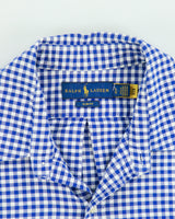 Vintage Ralph Lauren Slim Fit Checked Long Sleeve Shirt - L