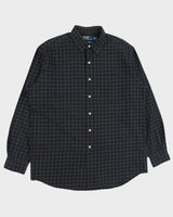 Vintage 1990s Polo Ralph Lauren Lowell Sport Checked Long Sleeve Shirt - L
