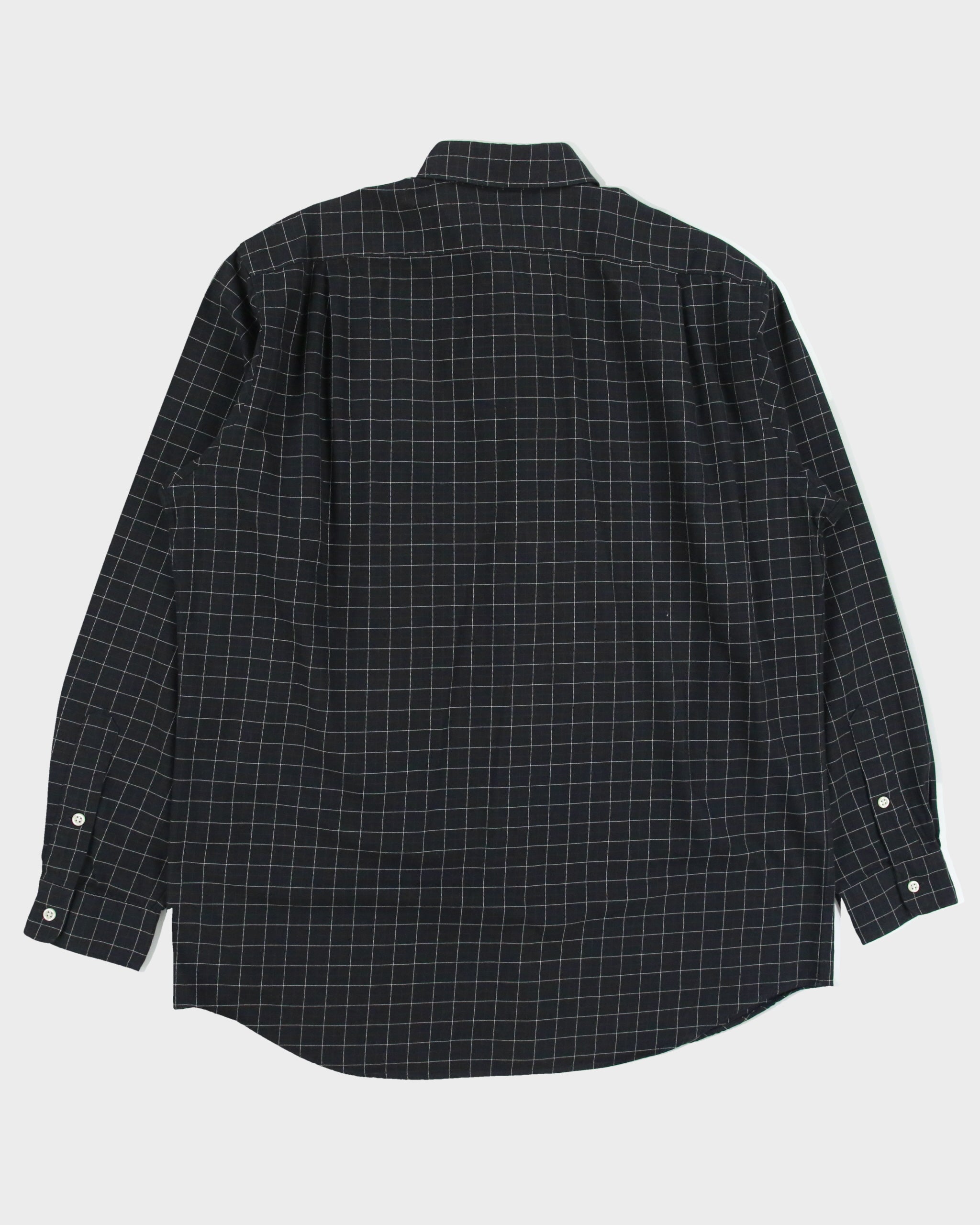 Vintage 1990s Polo Ralph Lauren Lowell Sport Checked Long Sleeve Shirt - L
