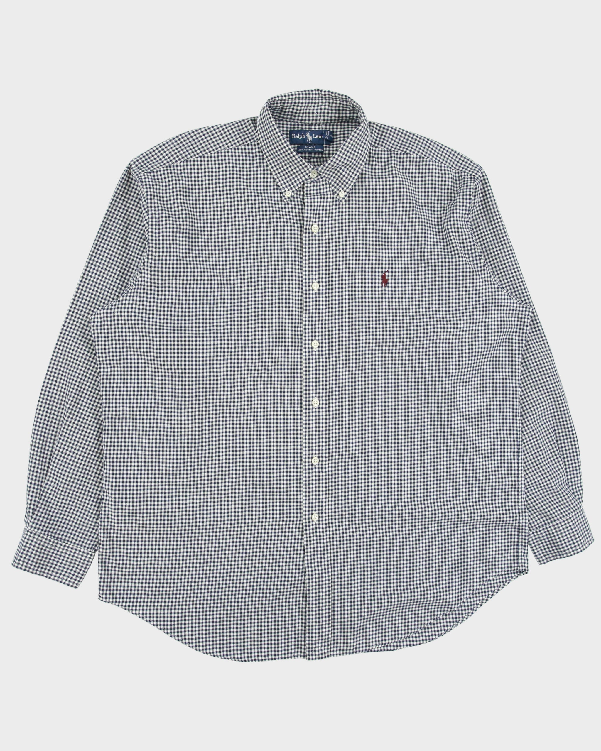 Vintage 1990s Ralph Lauren Blake Checked Long Sleeve Shirt - L