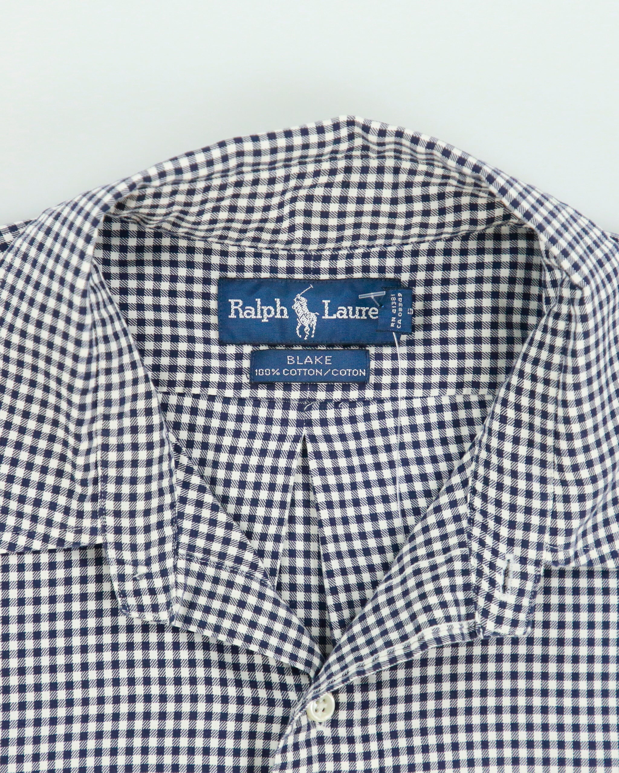 Vintage 1990s Ralph Lauren Blake Checked Long Sleeve Shirt - L