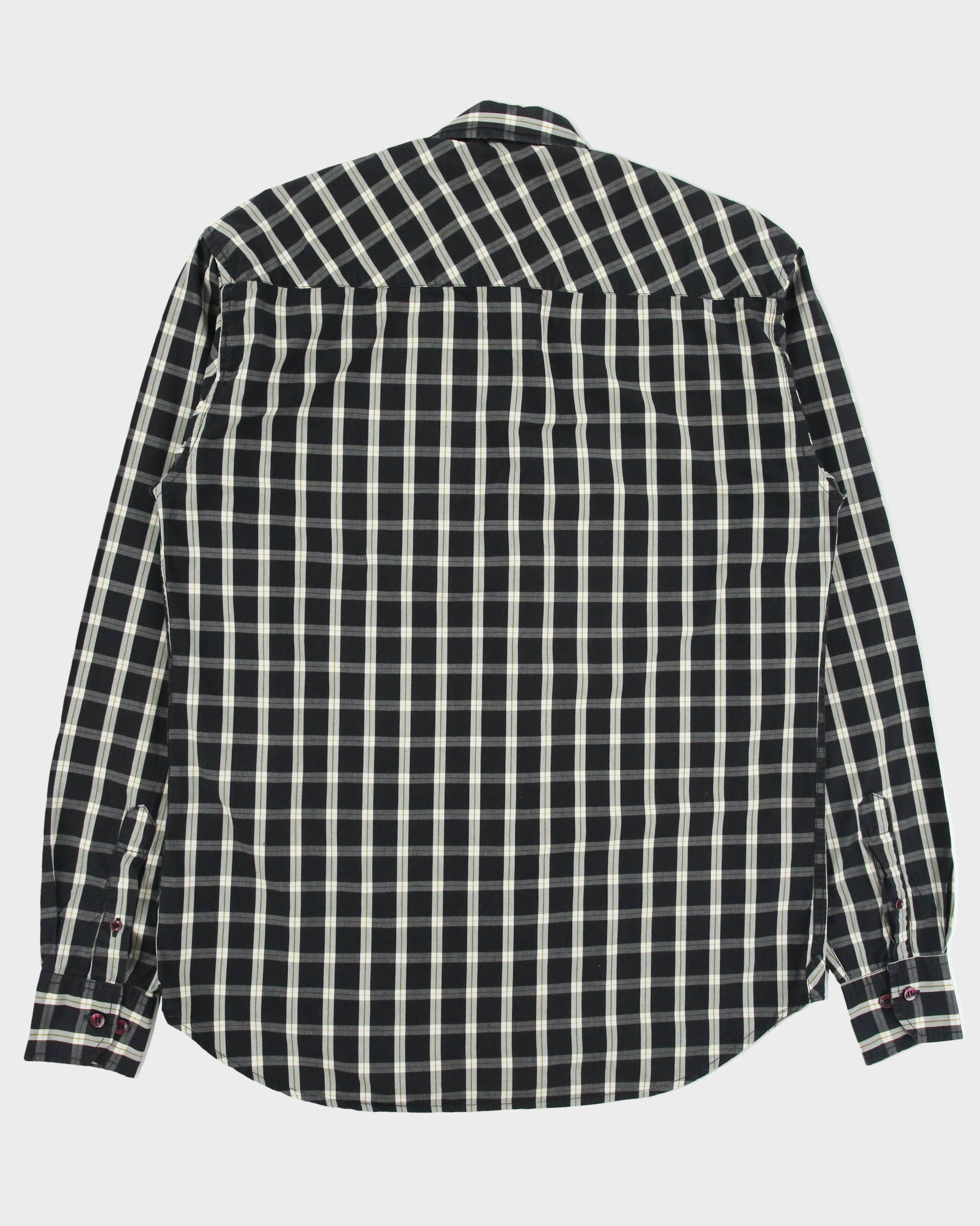 Vintage Y2K 00s Diesel Checked Long Sleeve Shirt - XL