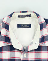 Vintage 1990s Guess heavyweight Checked Long Sleeve Shirt - M