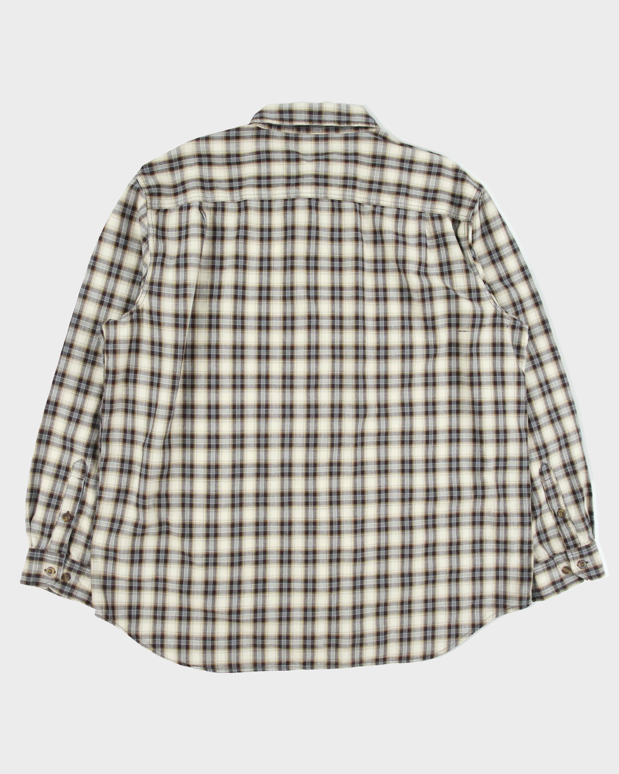 Vintage Carhartt Relaxed Fit Checked Long Sleeve Shirt - XXL