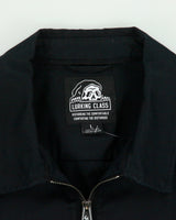 Lurking Class Chain Embroidered Canvas Short Sleeve Zip Utility Shirt - L