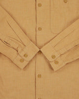 Vintage Patagonia Tan Organic Linen Look Long Sleeve Hart Shirt - M