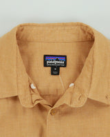 Vintage Patagonia Tan Organic Linen Look Long Sleeve Hart Shirt - M