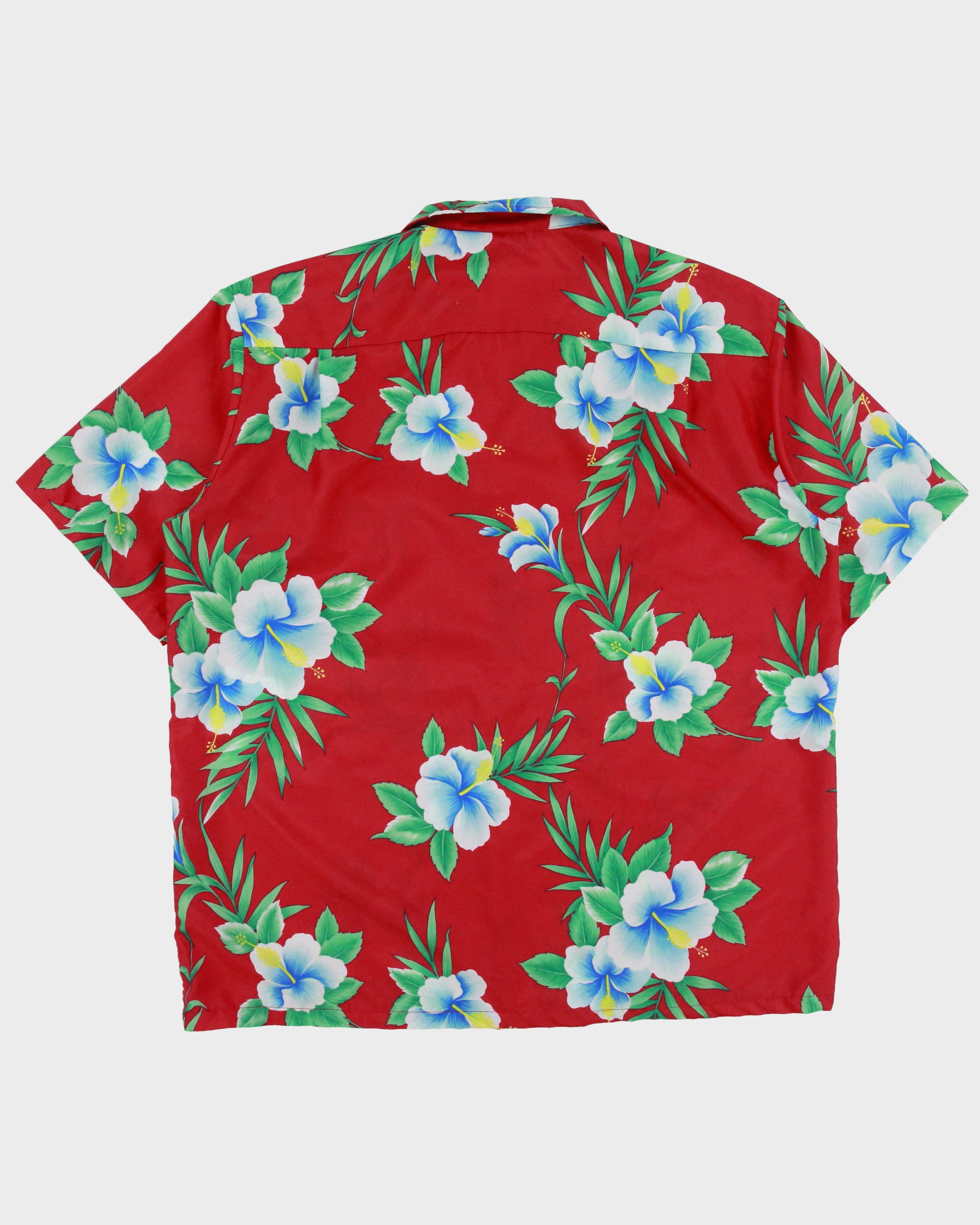 Vintage 1980s Royal Creations Floral Hand Finished Hawaiian Shirt - XL
